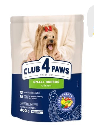 club 4 paws dry food for small breed dogs 400g