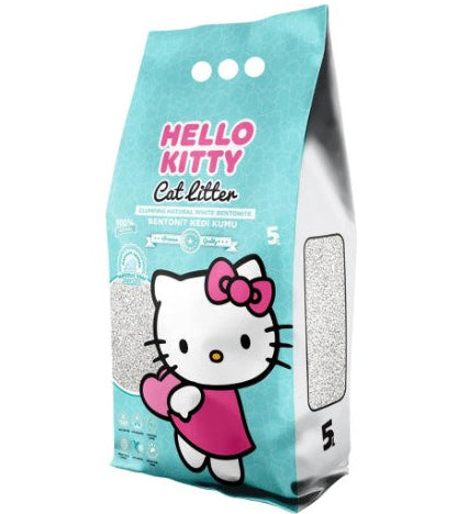 Hello Kitty White Bentonite Clumping Cat Litter Marseille Soap Scent 5L