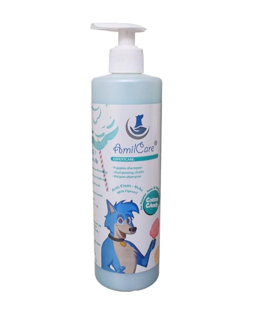 Amil Care Anti-Fleas & Ticks Dog Shampoo Cotton Candy Scent for Puppies (9+ Months)1000ML