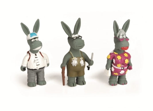 Orgo Multicolor Latex Donkey Plush Dog Toy