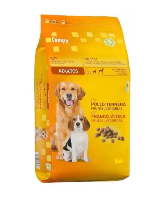 Compy Dry Food with Chicken & Cereals for Medium & Large Breed Adult Dogs 4k