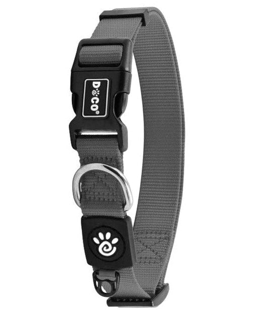 Doco XS Gray Nylon Dog Collar (21-30x1cm)