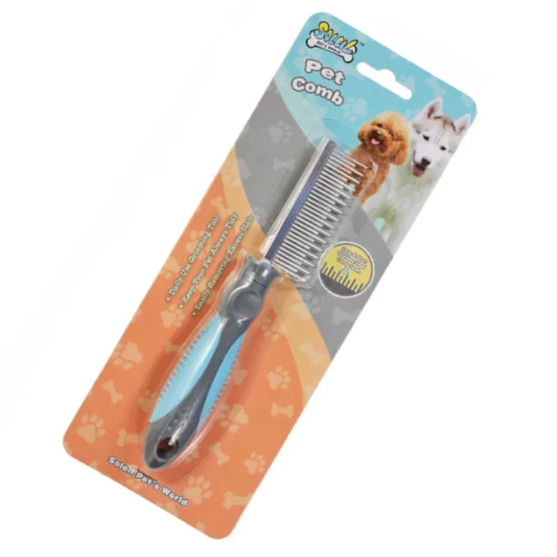 SoleilL one sided stainless steel comb