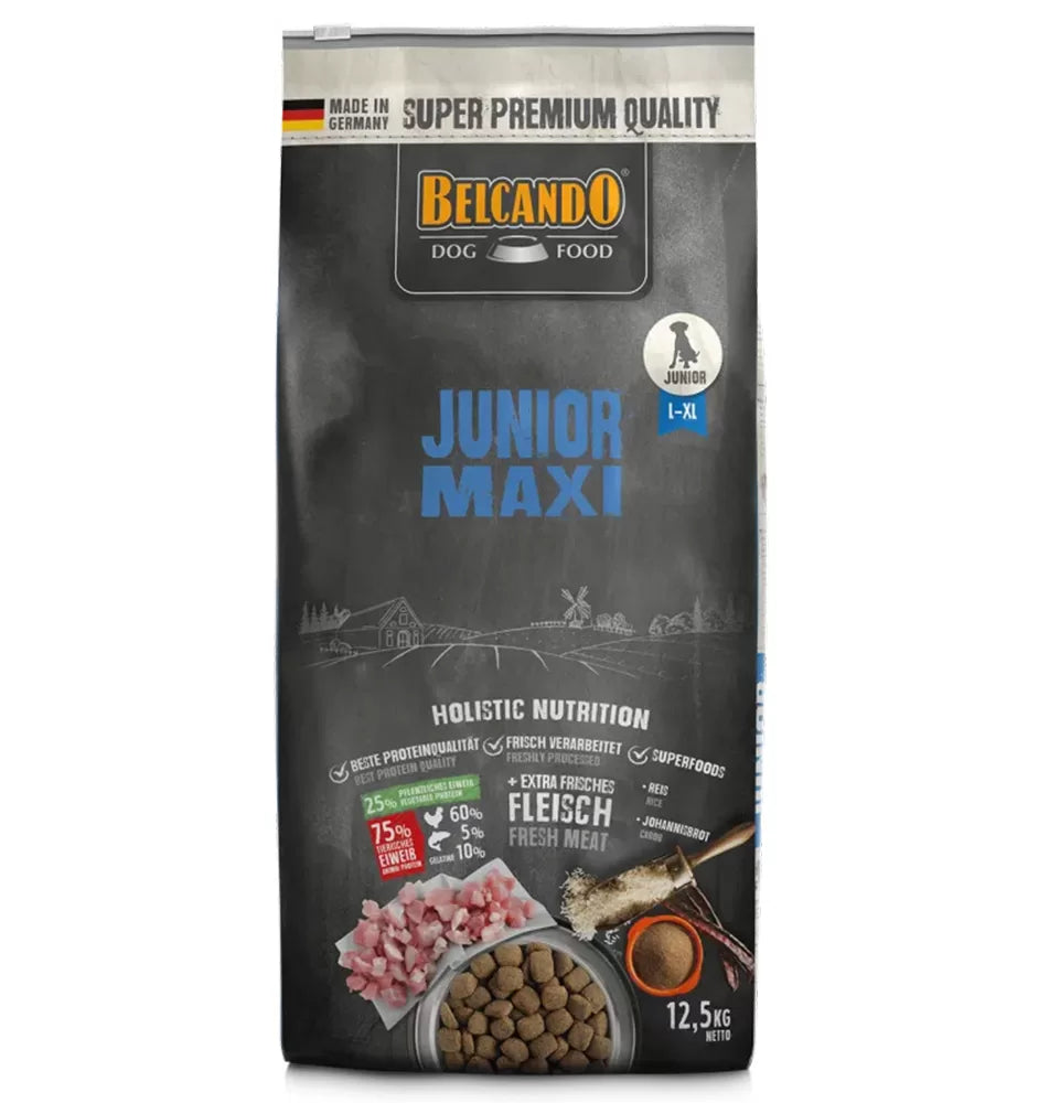 Belcando Dry Food with Poultry for Large to XL maxi Breed Junior Dogs 12.5kg