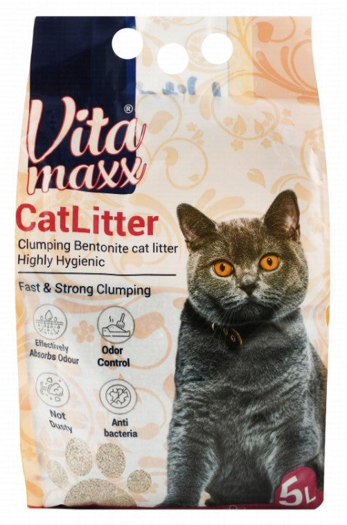 Vita Maxx Antibacterial Bentonite Clumping Cat Litter Jasmine Scent 5L