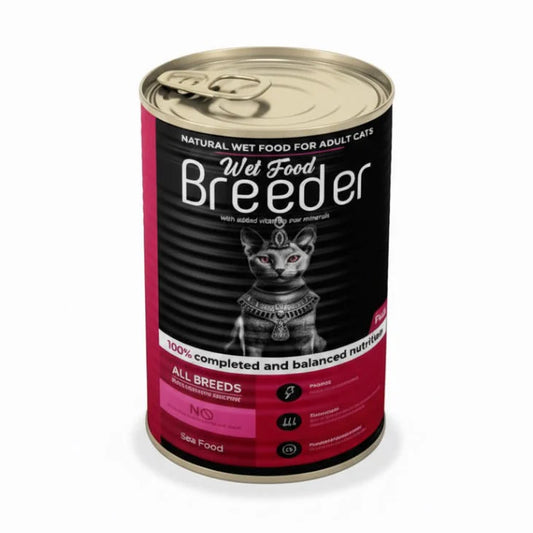 Breeder pate wet food with sea food for cat 400g