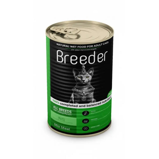 Breeder pate wet food with mix meat for cat 400g