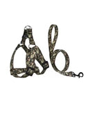Naomi Large Green Camouflage Dog Harness with Leash (120x2.5cm)