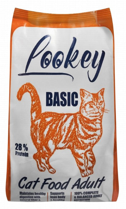Lookey Basic Dry Food for Adult Cats 1KG