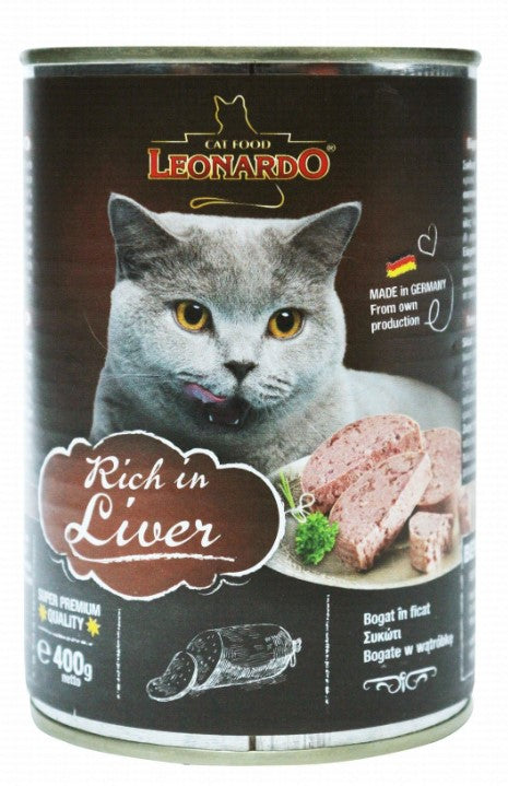 Leonardo Complete Wet Food with Liver for Adult Cats (3-5kg)400 gr