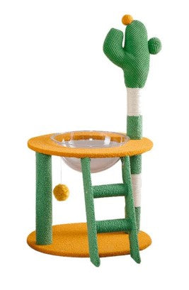 Naomi Scratcher Cat Climbing Tree Green Adventure