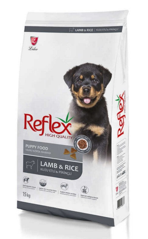 Reflex Dry Food with Lamb & Rice for Puppies 15kg