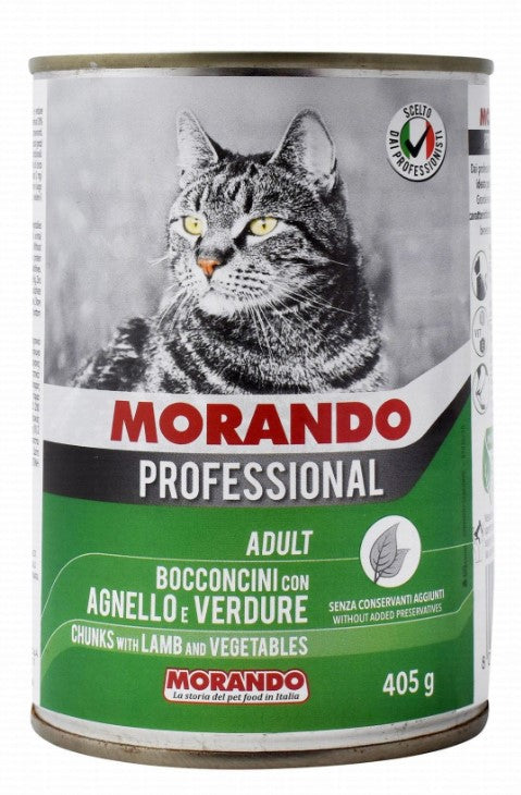 Morando Professional Pate with lamb & Vegetables for Adult Cats 400gm