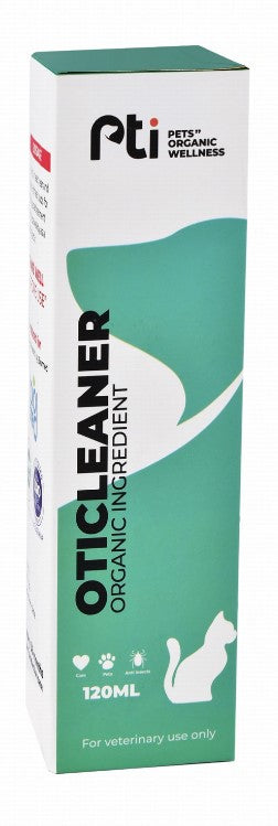 PTI Oticleaner Pet Ear Cleaner - alcohol free  chemical dyes free120 ml