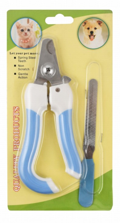 pet beauty specialist blue & white pet nail clier & filer
