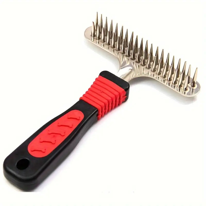 pet red & black comb T double
