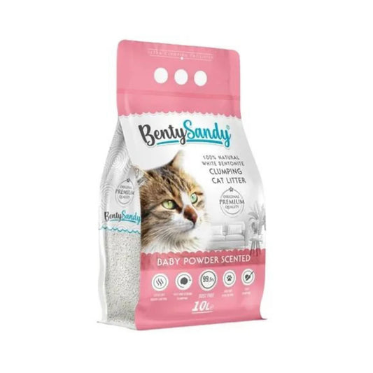 Benty Sandy Clumping Cat Litter baby powder Scent 10L
