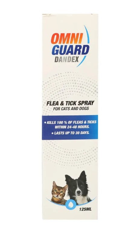 Omni Guard Dandex Flea & Tick Pet Spray125 ml