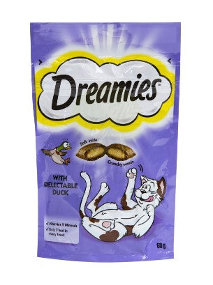 Dreamies Cat Treats with Delectable Duck 60 gr