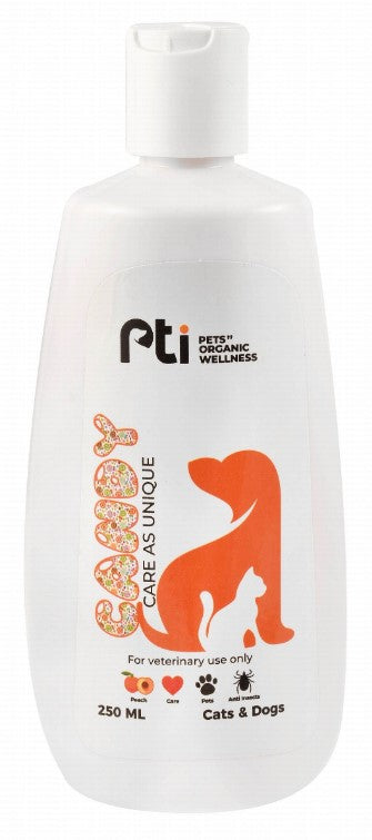 PTI Organic Anti-Insects Pet Shampoo Peach Scent 250ml