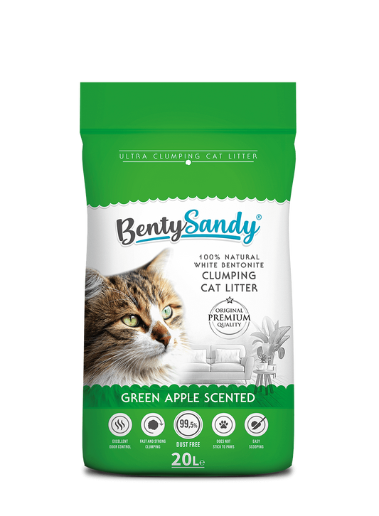 Benty Sandy Clumping Cat Litter Apple Scent 20L