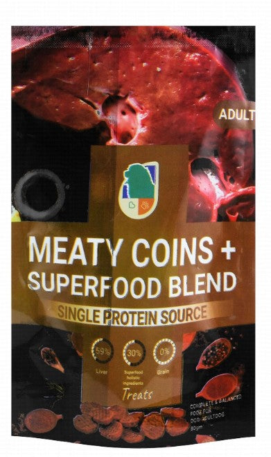 Rich Meaty Coins Plus Treats with Liver for Adult Dogs