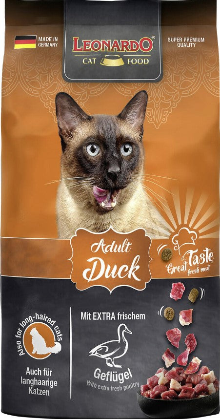 leonardo  dry cat food with poultry duck 300 gm