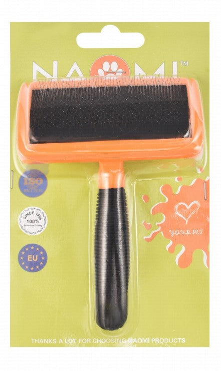 naomi black&orange pet grooming brush