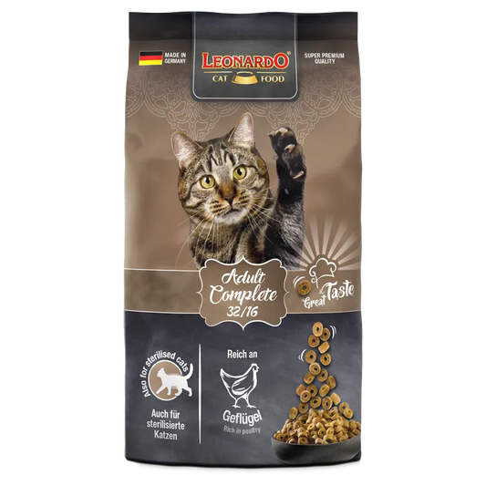 leonardo  dry cat food with poultry complete 1.8kg