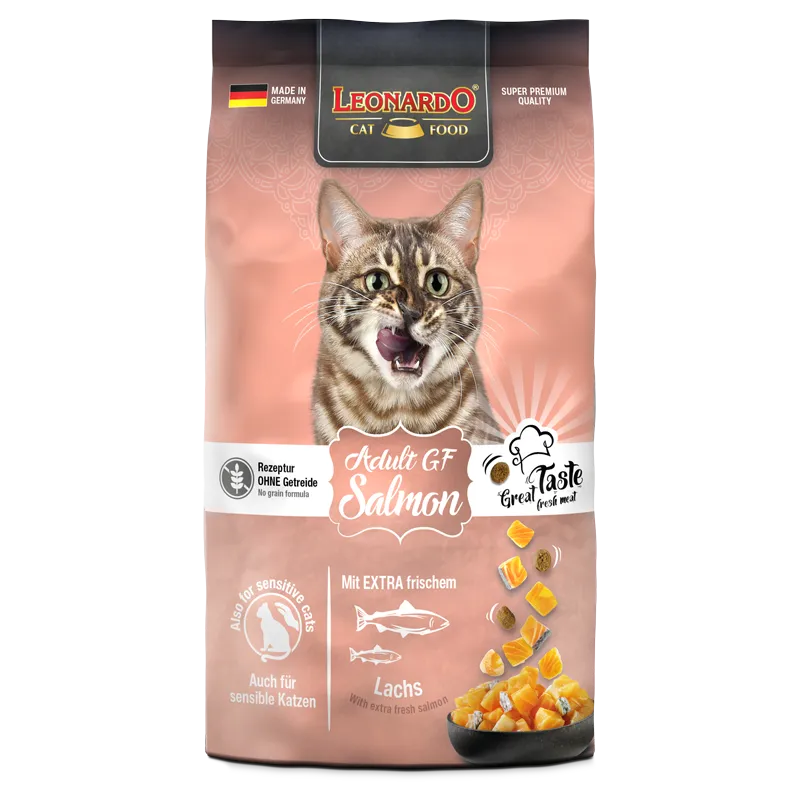 leonardo  dry cat food with salmon 1.8kg