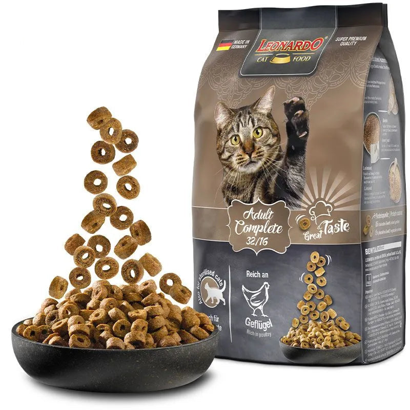 leonardo  dry cat food with poultry complete 1.8kg