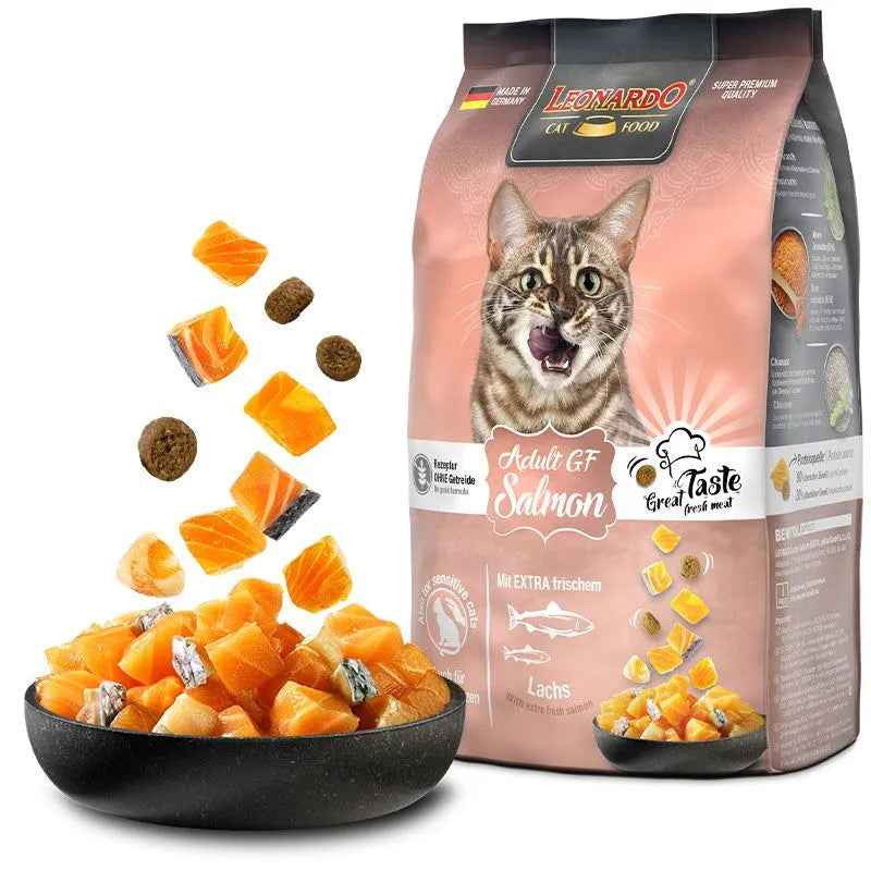 leonardo  dry cat food with salmon 1.8kg