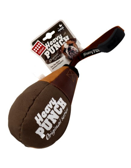 Gigwi Large Brown Boxing Ball Shaped Dog Squeaky Toy