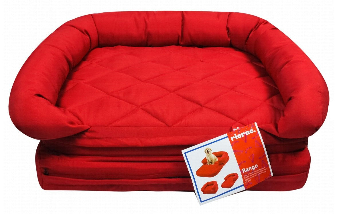 Ricrac bed Rango- Foldable Pet Sofa Bed  BURGUNDY INDOORS  75x110x15 CM