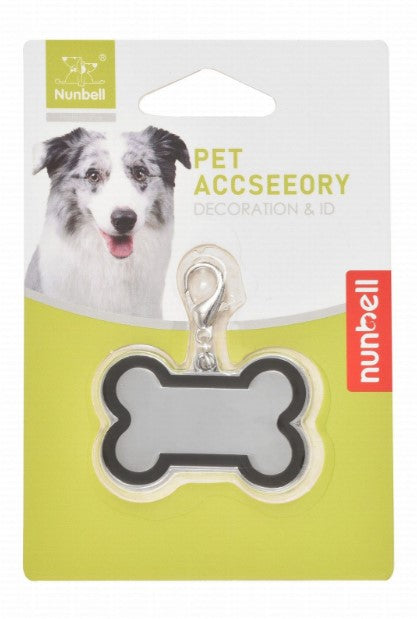 nunbell bone shaped dog ID tag