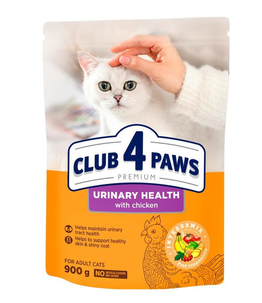 Club 4 Paws Urinary Health Dry Food for Adult Cats 900g