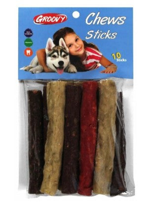 Groovy Chew 10 Stick Dog Treats