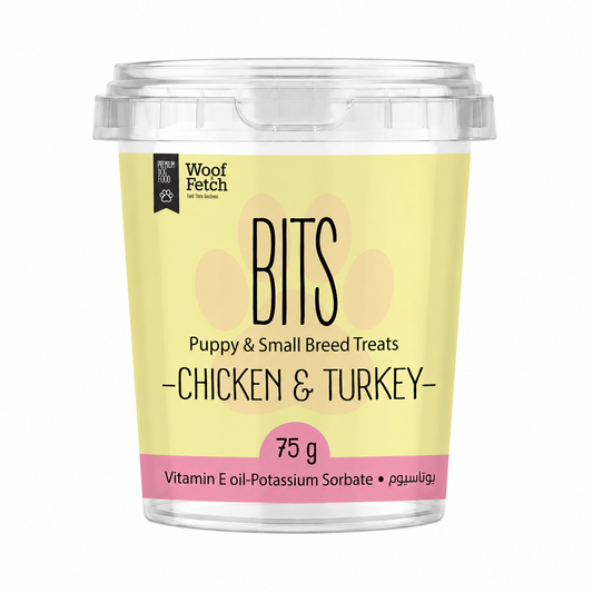 Woof & Fetch Bits chicken & turkey 75g