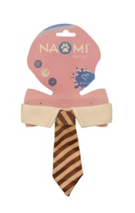 Naomi Brown & White Cat Tie