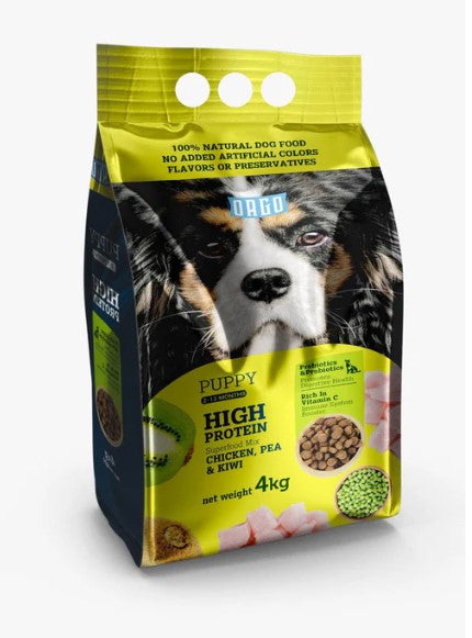 Orgo Dry Dog Food with Chicken Pea & Kiwi for Puppies (2-12 Months)