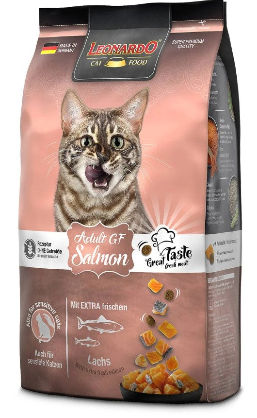 leonardo  dry cat food with salmon 1.8kg