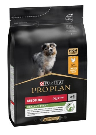 Purina Pro Plan Dry Food with Chicken for Medium Breed Puppies (Up to 1 Year) 3KG