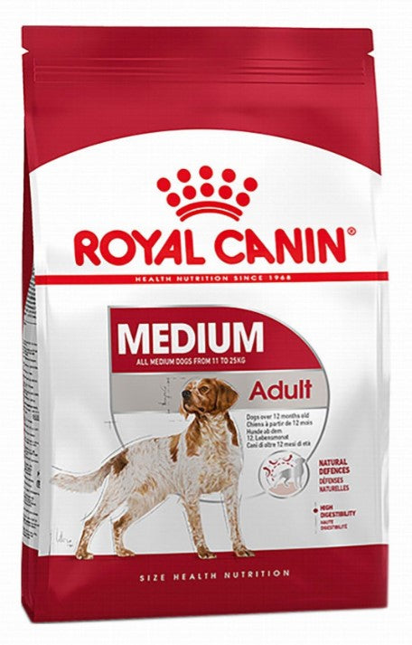 Royal Canin Dry Food for Medium Breed Adult Dogs (12+ Months & 11-25kg) 4k