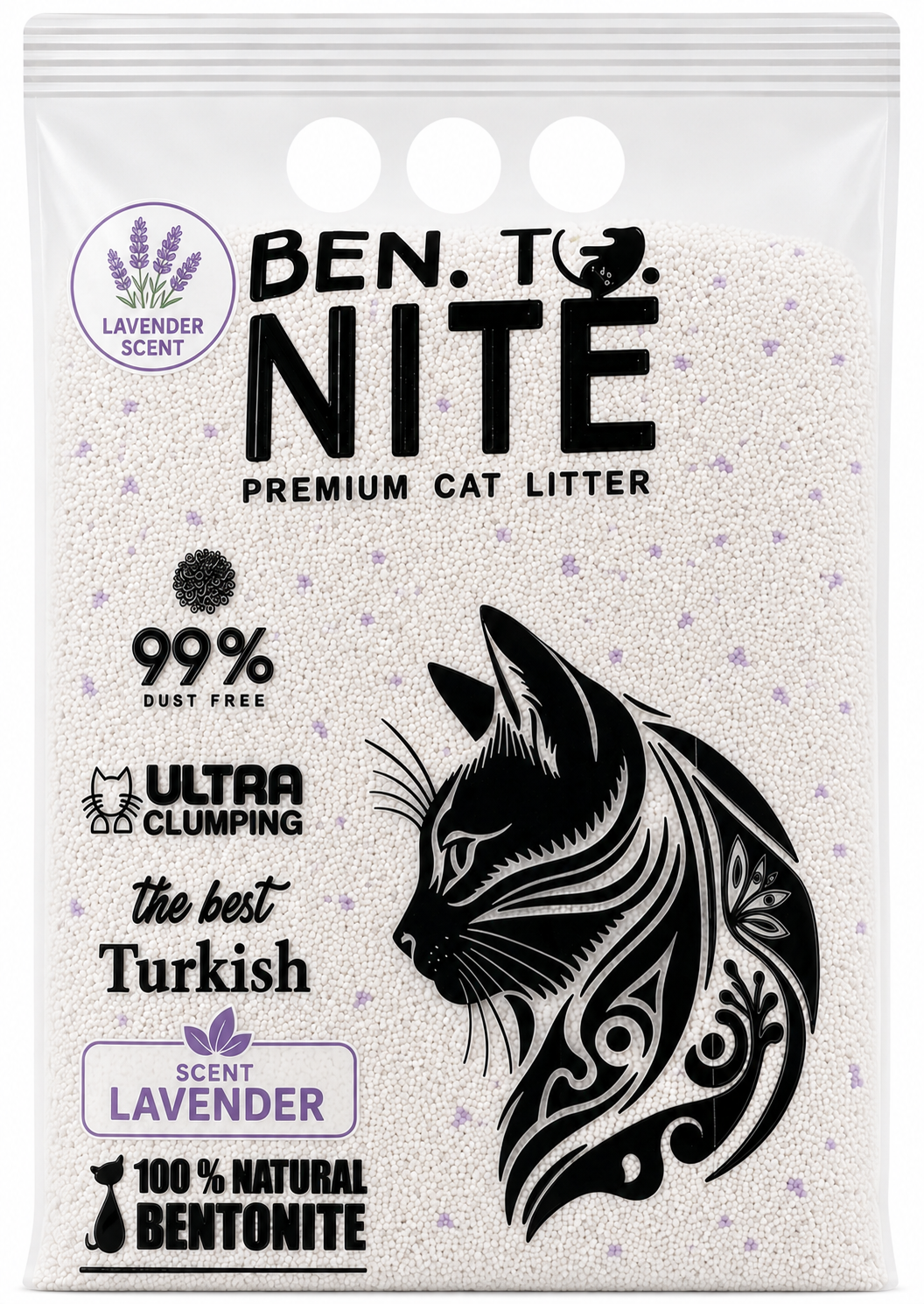 Ben To Nite cat litter lavender Scented 20L