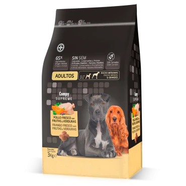 Compy Supreme Dry Food with Chicken & Rice for Medium & Large Breed Adult Dogs 3kg