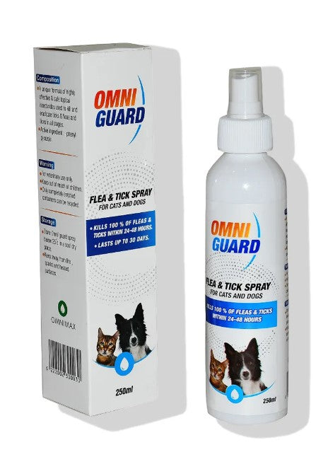 OMNI GUARD FLEA TICK SPRAY FOR DOGS AND CATS 250ML