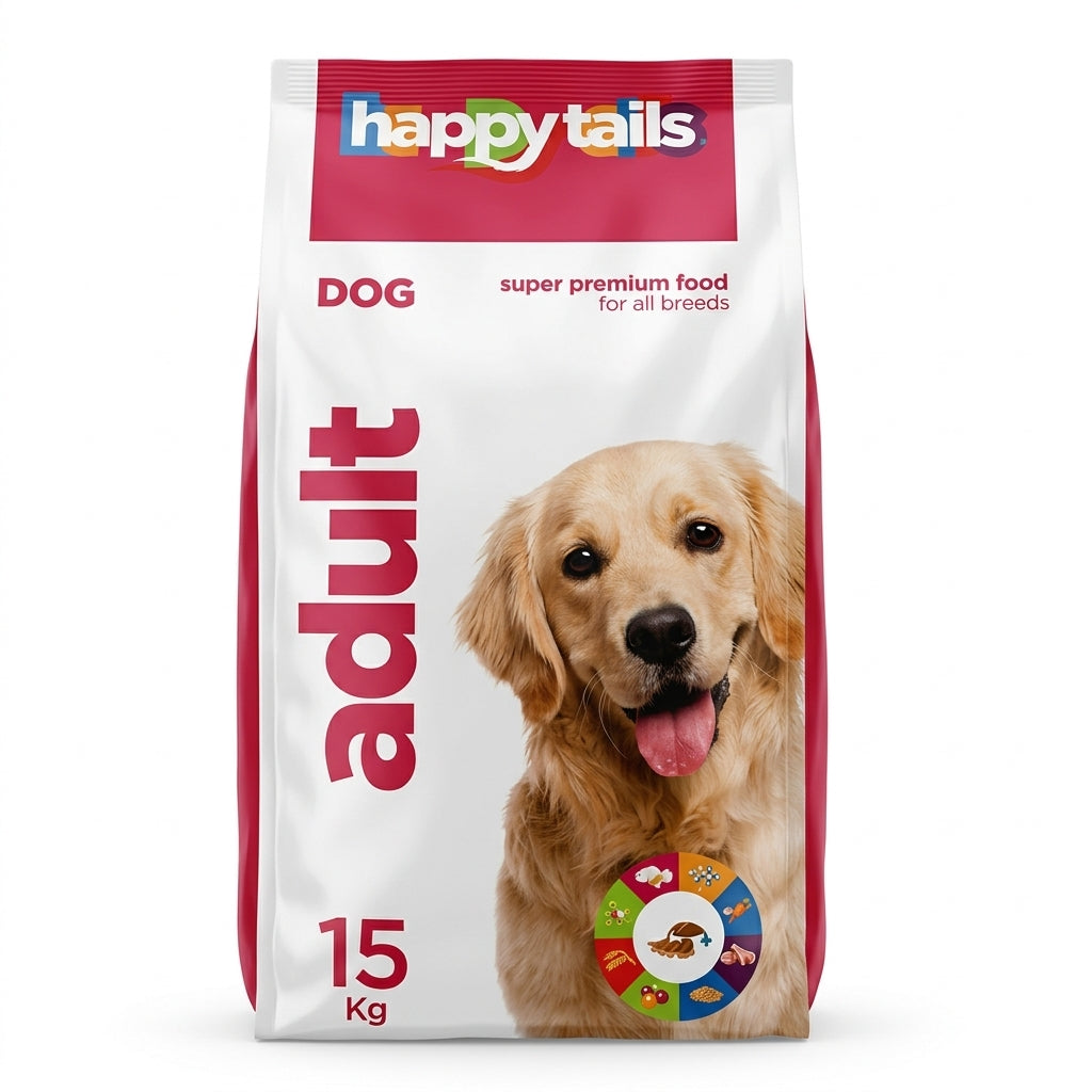 Happy Tails Dry Food for Adult Dogs15 kg