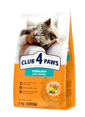 Club 4 Paws Dry Food with Chicken for Sterilized Adult Cats 2k
