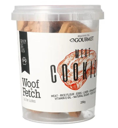 Gourmet Woof & Fetch Cookie Dog Treats with Meat