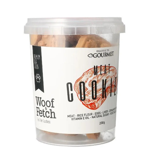 Gourmet Woof & Fetch Cookie Dog Treats with Meat